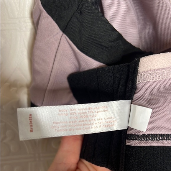 CACIQUE Bralette No Wire Wireless Racerback 22/24 (3X) Lavender Black - Picture 12 of 12